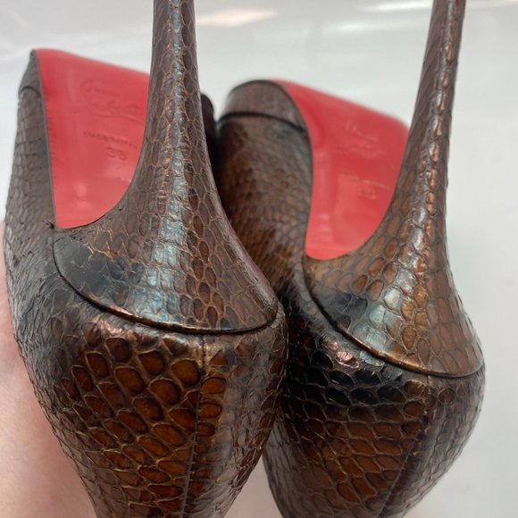 Christian Louboutin New Simple Python Heels 36 - Picture 11 of 11